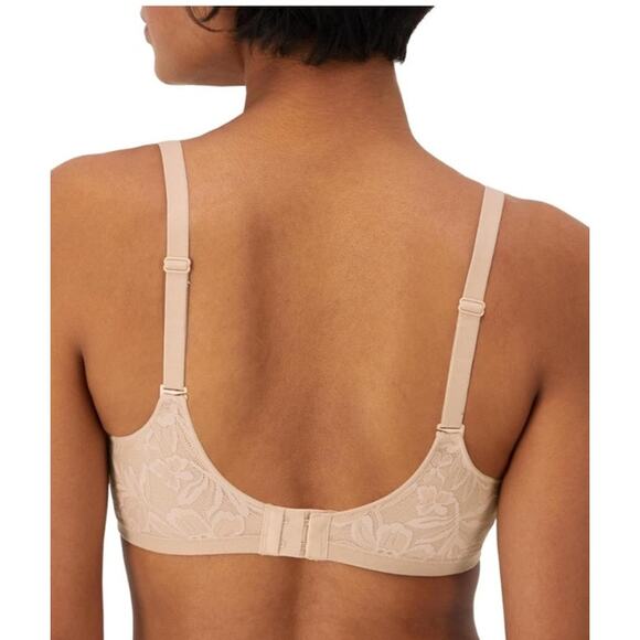 Bali Breathe 34DD Beige #3443 Breathable Underwire Convertible strap T-shirt Bra - Picture 2 of 10